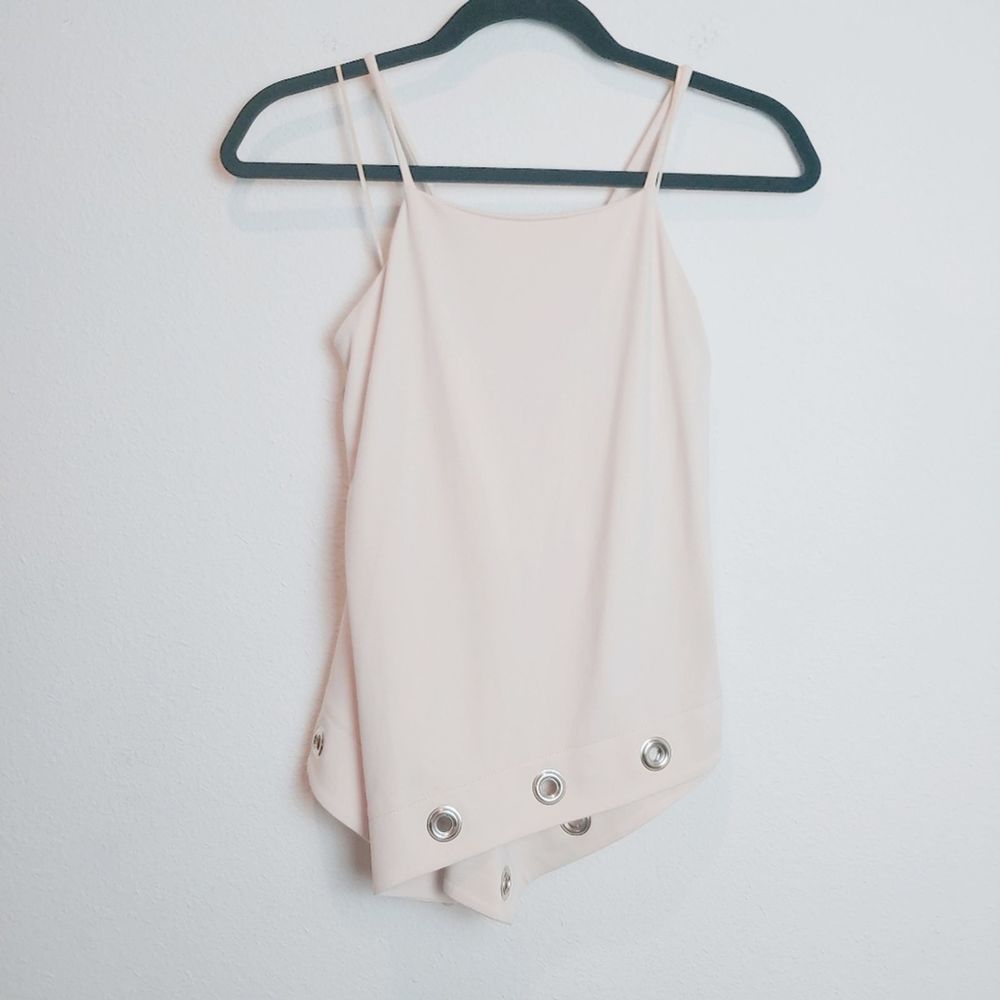 Susana Monaco Leonara Draped Tank Grommet Detail